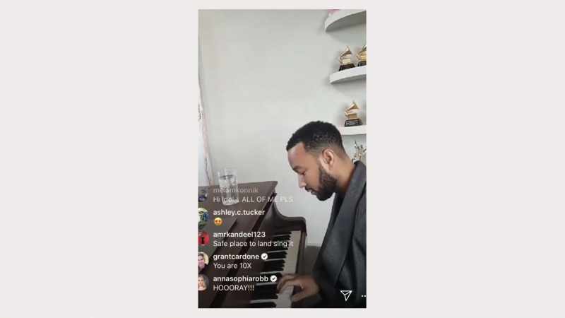 Seeing people like John Legend using his talent and his fame