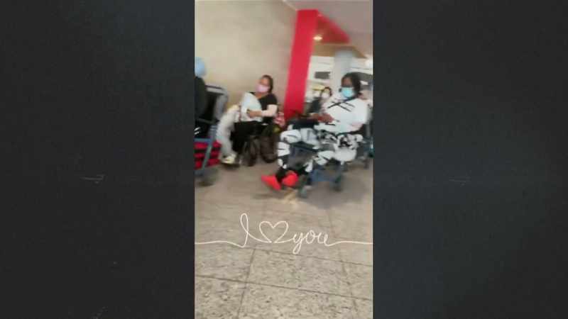 Seeing women lined up in wheelchairs