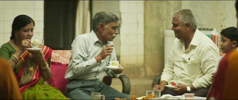 Seen her embroidery, had pakoras and tea