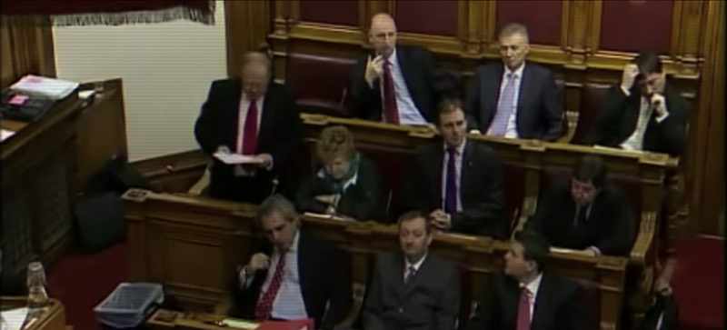 Senator Perchard denied the claim saying