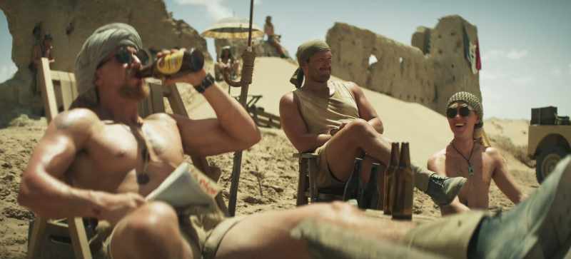 SERGEANT CONTINUES IN FRENCH - THEY CHUCKLE