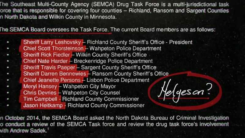 Sergeant Helgeson was on the SEMCA board