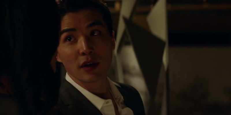 [SETS GLASS ON TABLE]