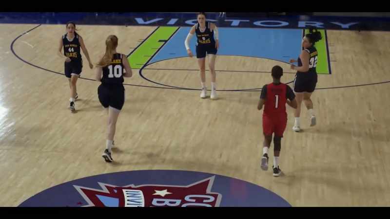 Shannon Crawford playing against her former team