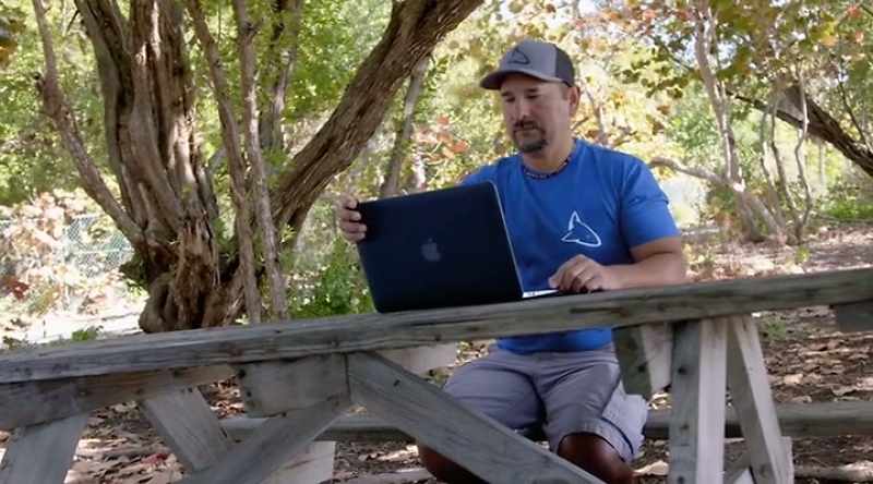 Shark-diving expert Eli Martinez analyzes the footage