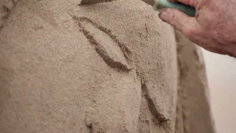 [shaun] to bring these sand sculptures to life