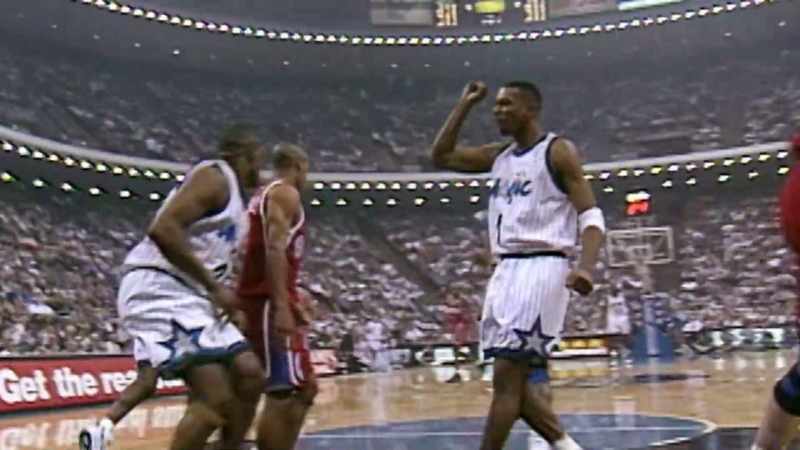 Shawn Bradley. He'll challenge him into the hole!