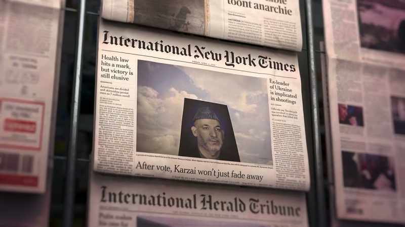 She had a front page in it from a picture she took