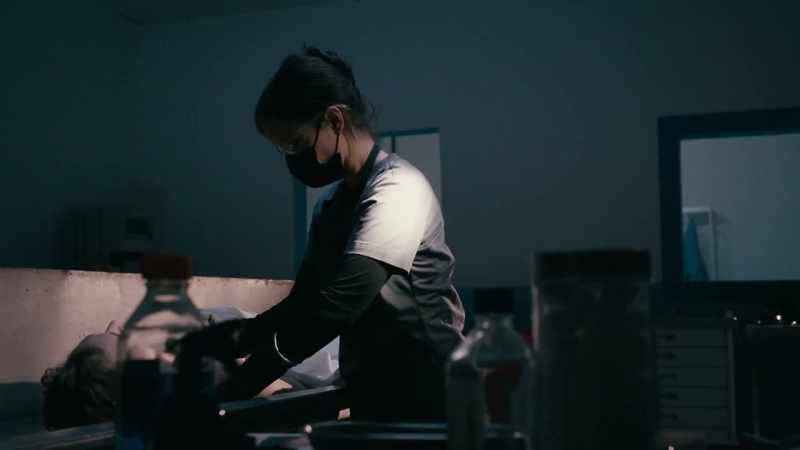 She has a job to do and gets right back to work