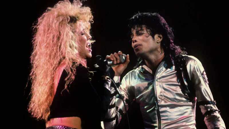 She belted it out nose-to-nose with Michael
