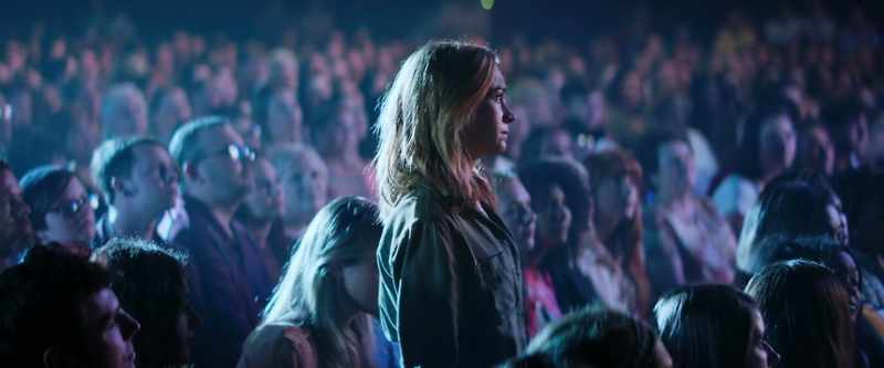 She broke through the crowd, and with everything that she had