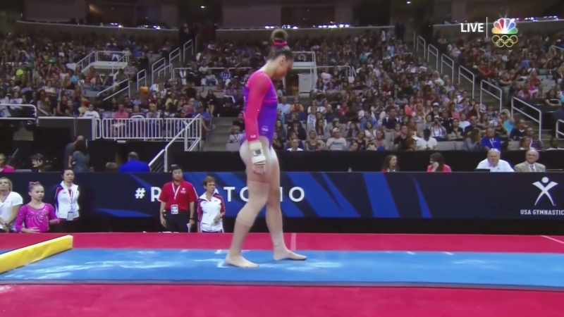 She was capable of doing this very difficult vault