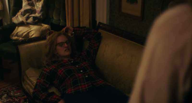 She comes in here and we sit by the fire