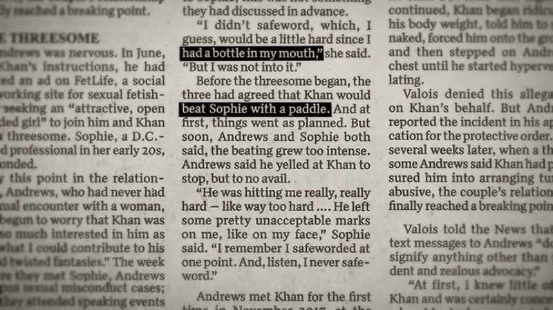 She described being force fed alcohol