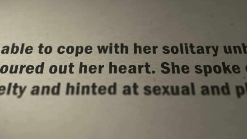 She describes how alone and unhappy she felt