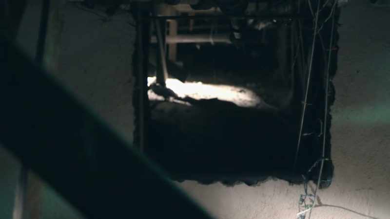 She was in the crawl space for, like, two days