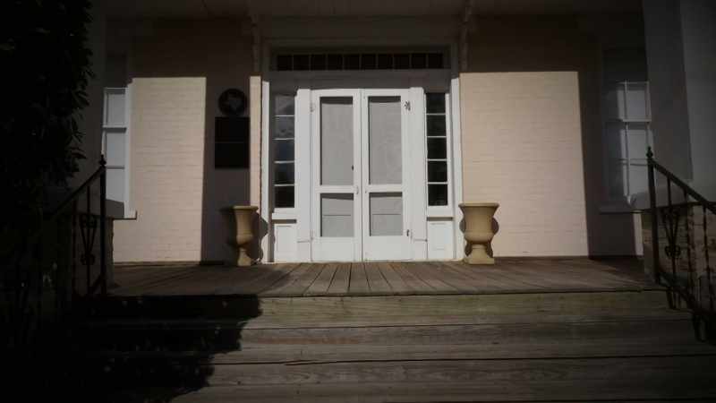 She was in the parlor, and someone came up the walk