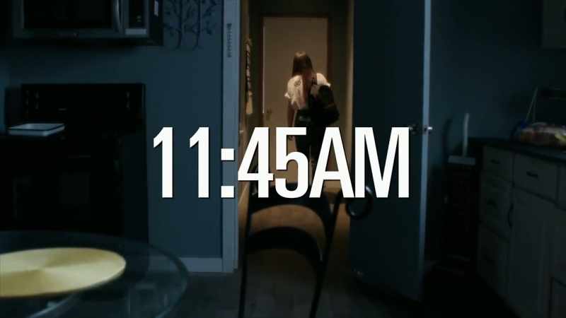 She knocks on the door, yells for Shelley, she don't get an answer