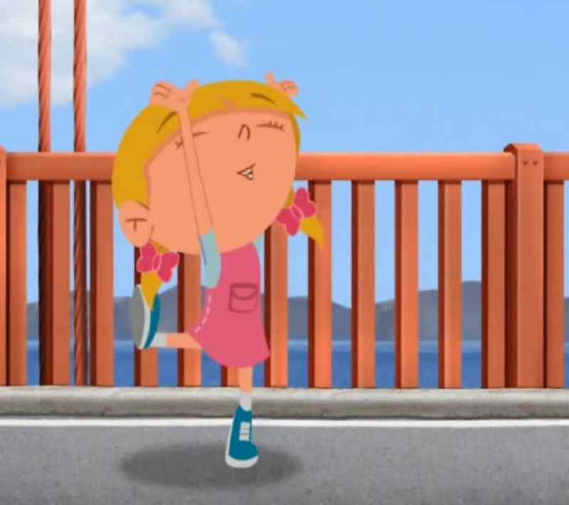 She made it over the golden gate bridge!