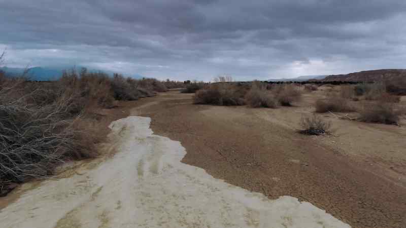 She may never before have seen the land soaked like this