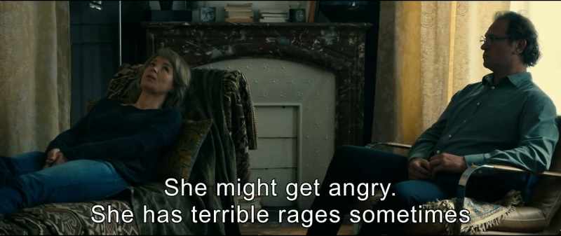 She might get angry. She has terrible rages sometimes