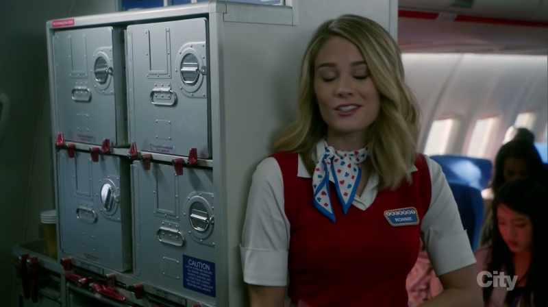 She promised that she wouldn't say anything until we landed