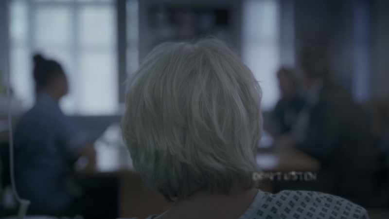 She was referred here for rehabilitation. Don't shine for it