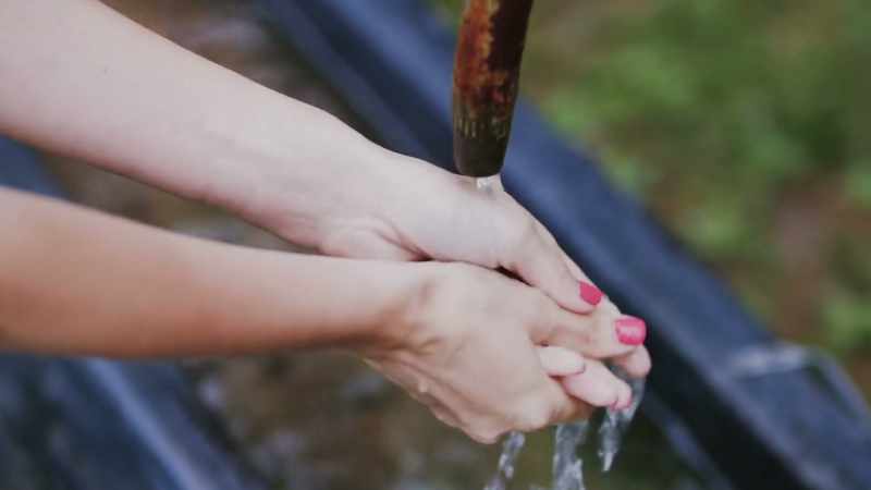 She said, 'What, wait, you went and washed your hand?
