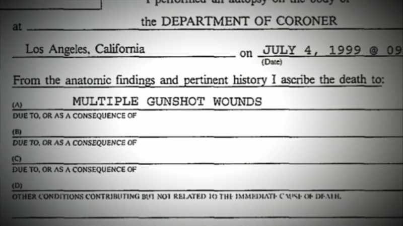 She was shot in the back about five times