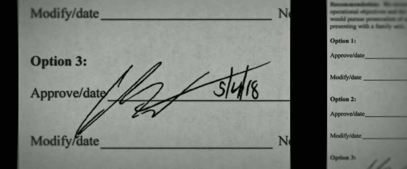 She signed it even though she got a pair of contradictory memos