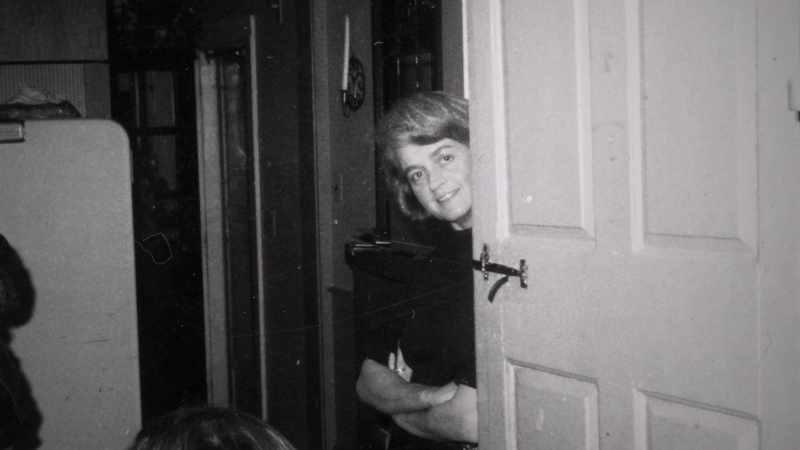 She sort of trapped him in there