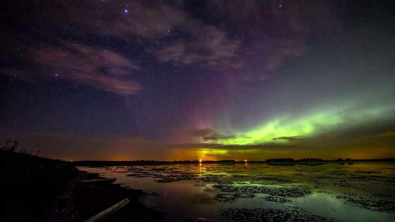 SHE SPOTS A SIMILARITY WITH THE NORTHERN LIGHTS