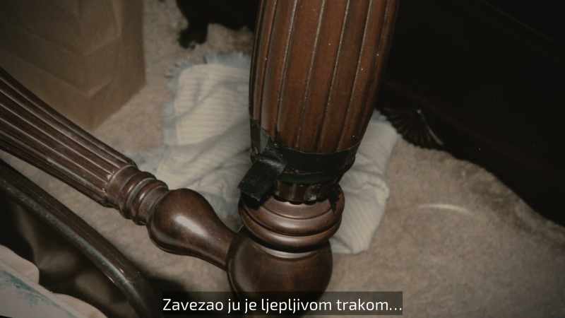 She was taped with electrical tape…