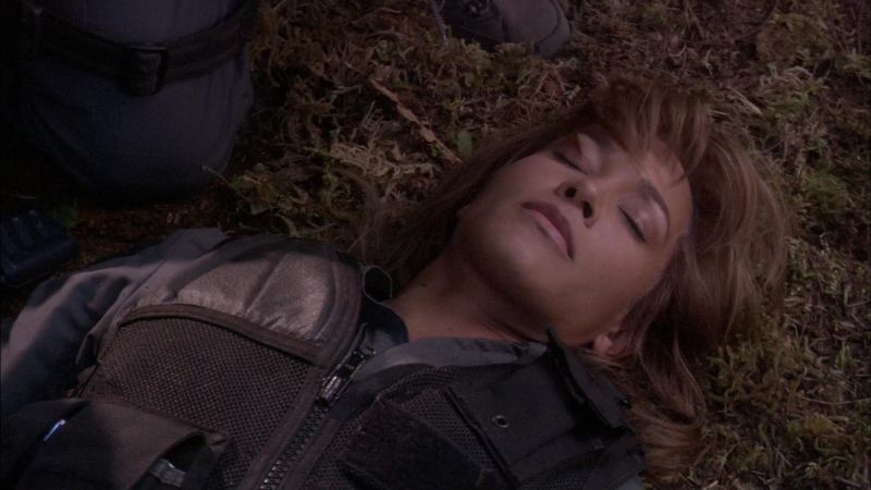 She took a blow to the head when it hit her