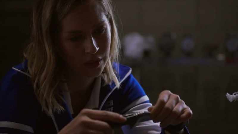 She, uh, used it to slit her wrists