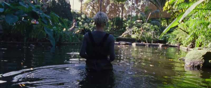 She walked in the water