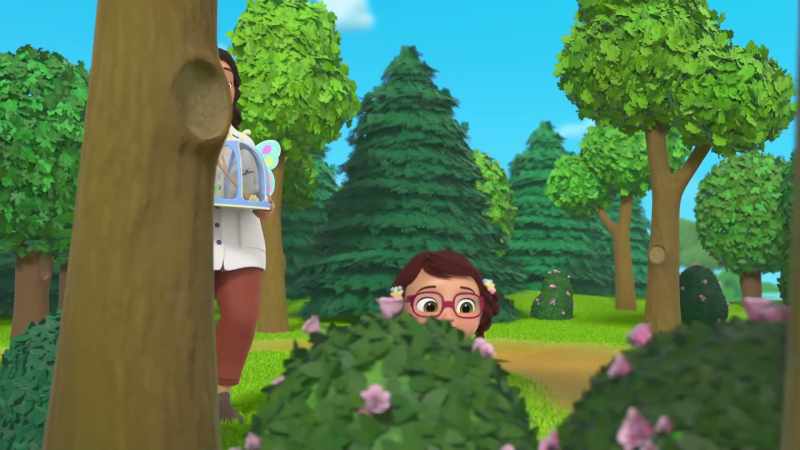 �� She will make new friends right here With the flowers and trees ♪