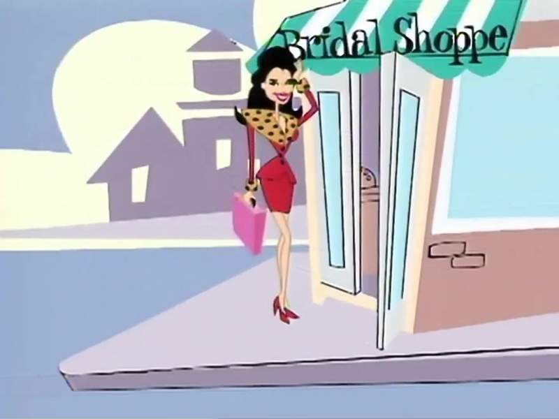 She was working in a bridal shop