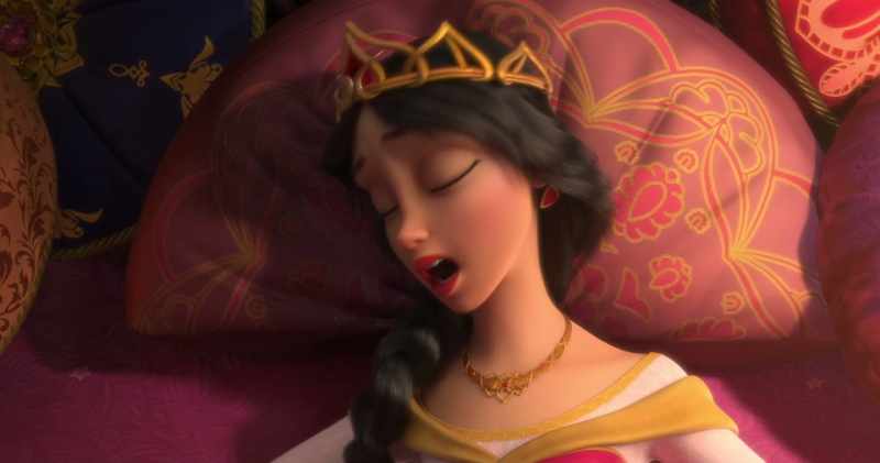 [SHE YAWNS]