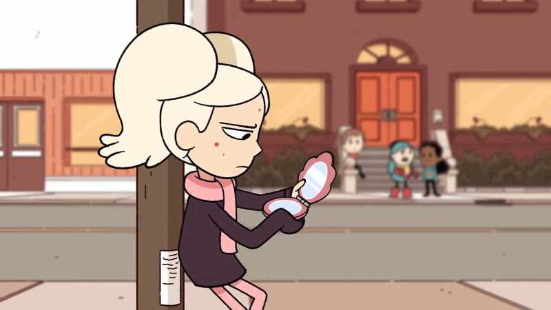 She's always alone. She never talks to anyone