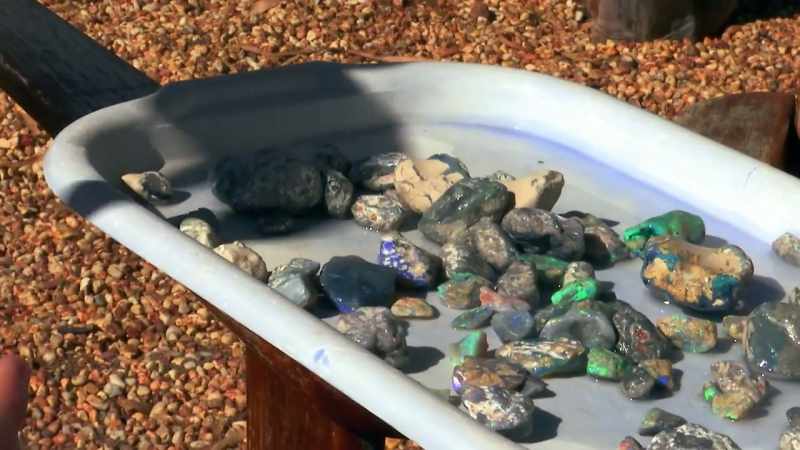 She's banking on selling these stones to keep her mining operation