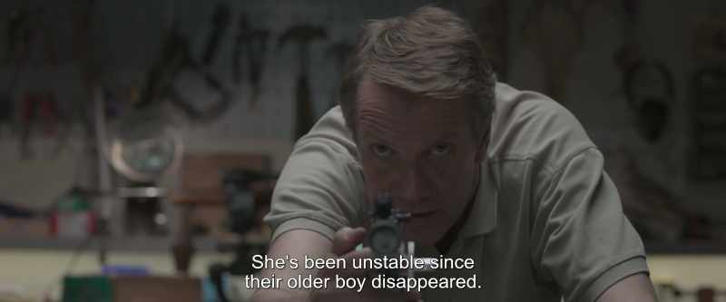 She's been unstable since their older boy disappeared