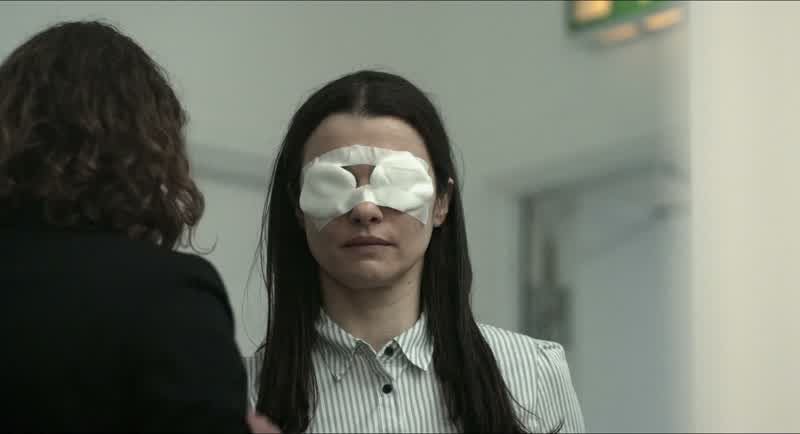She's blind