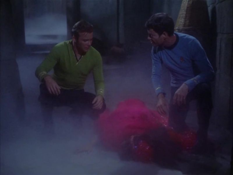 She's dead, Jim. - Stabbed a dozen times