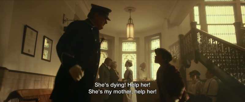 She's dying! Help her! She's my mother, help her!