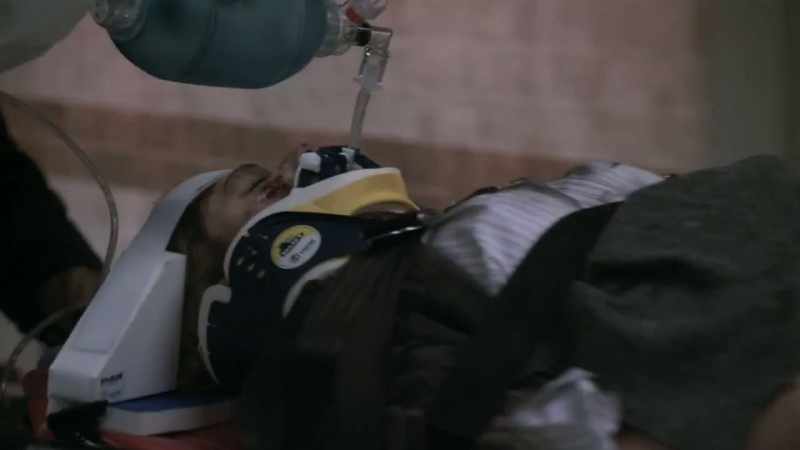 She's got second-degree electrical burns to the face and right arm