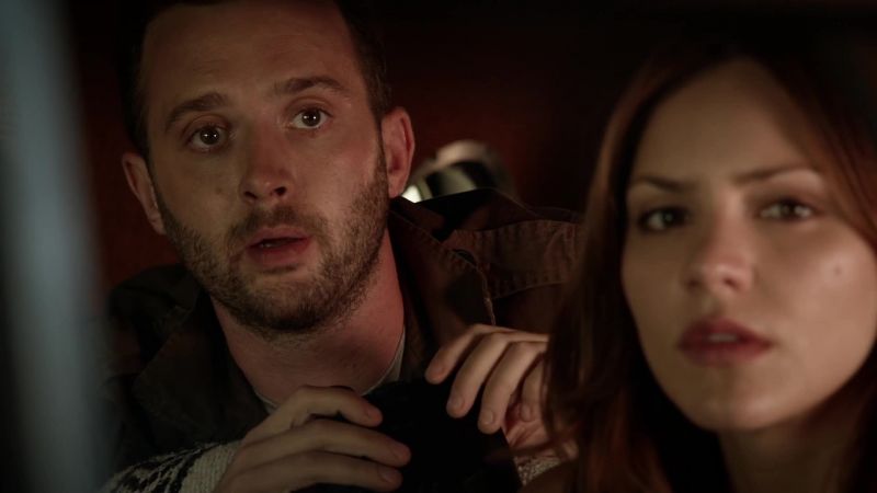 She's got the blade right on his jugular