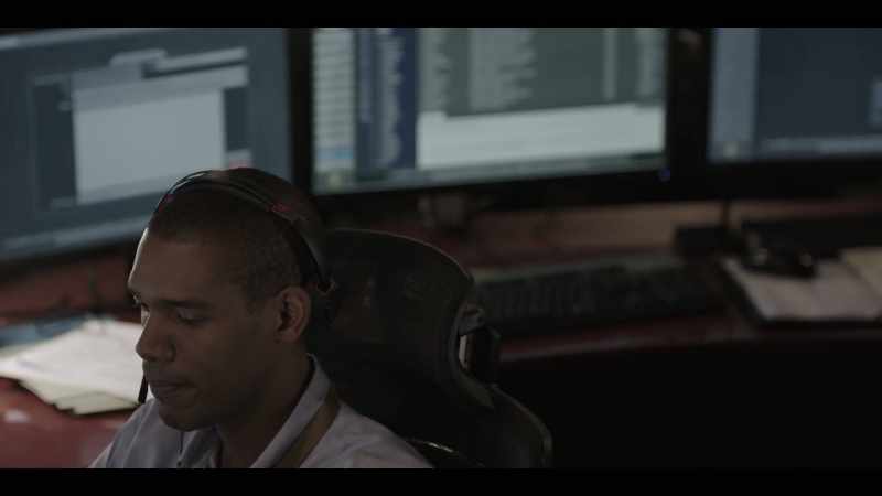 She's heading somewhere. Looks like she's got her bag