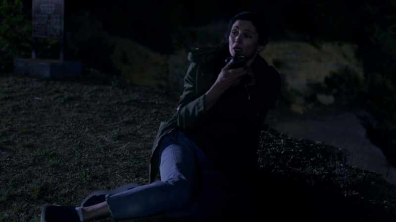 She's in a ravine