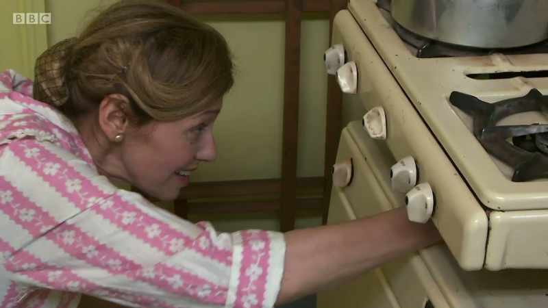 She's making the same breakfast as a 45-year-old housewife made